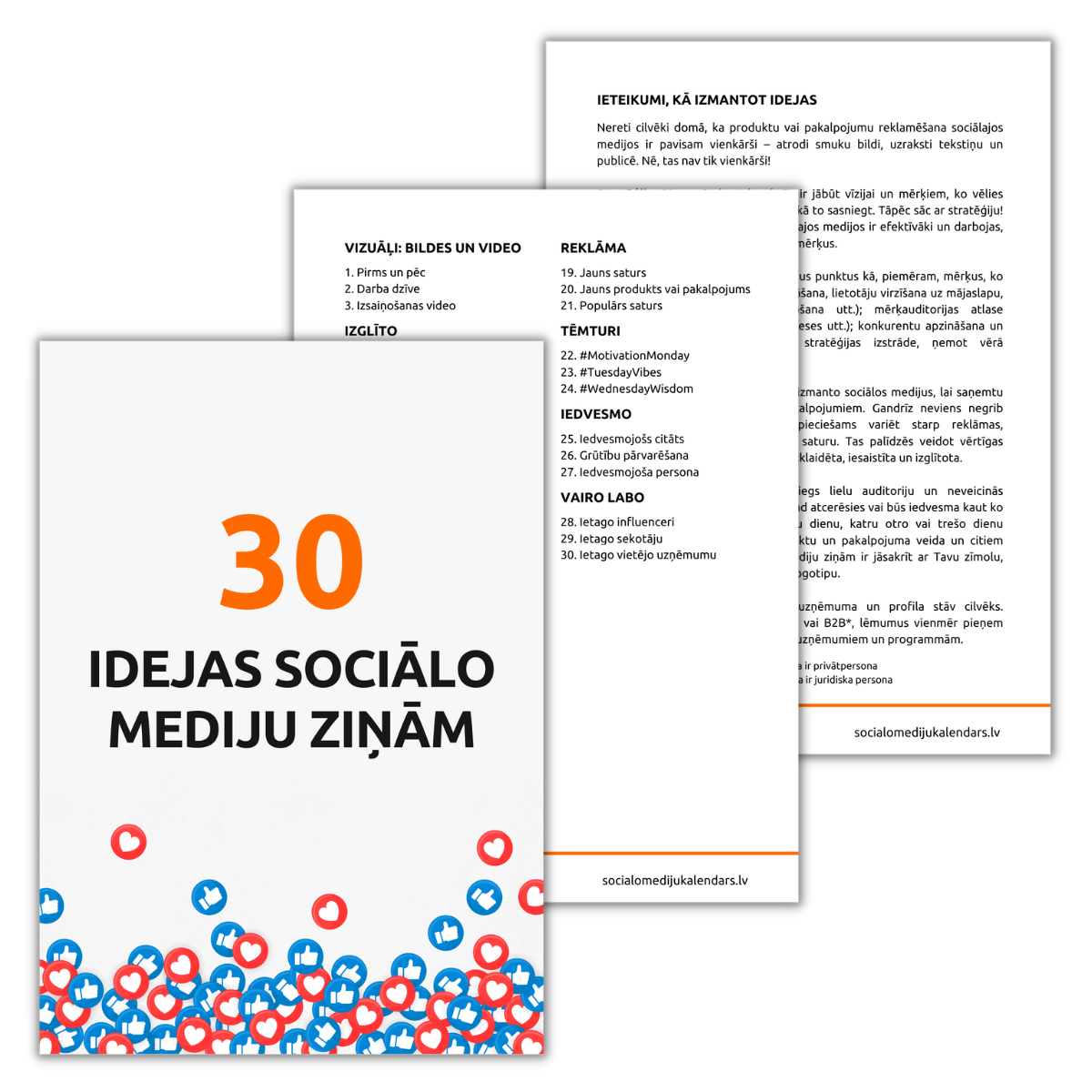 [Bezmaksas] 30 idejas sociālo mediju ziņām