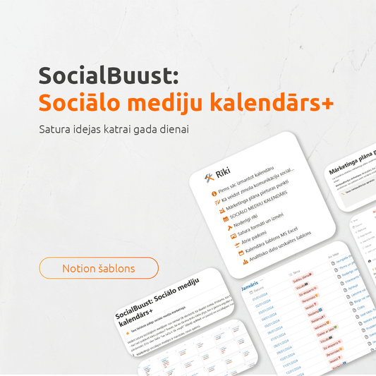 Social Buust: Sociālo mediju kalendārs+